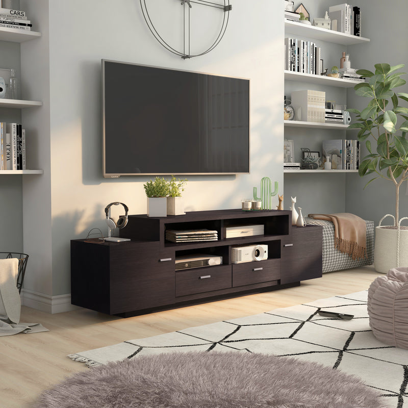 Cordella Cappuccino Multi-Storage Wire Managment 6-inch TV Console