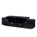 Cordelle Black 4-Door Cabinet 72-inch TV Stand with Rear Wire Access