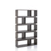 Sophia Open Back Multi Shelf Distressed Gray Display Case