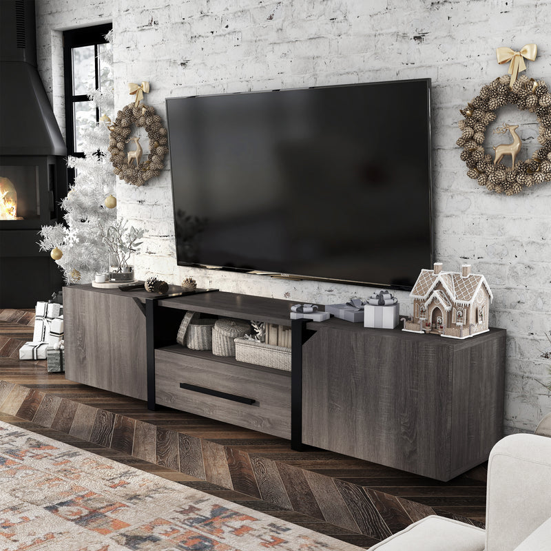 Vogel Transitional Multi-Storage 81-Inch TV Stand with Wire Management