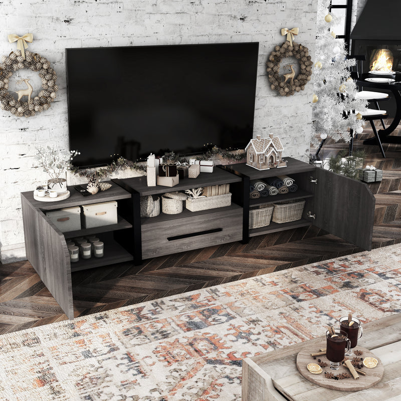 Vogel Transitional Multi-Storage 81-Inch TV Stand with Wire Management