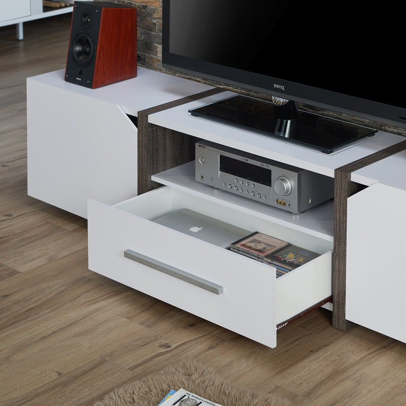 Vogel Transitional Multi-Storage 81-Inch TV Stand with Wire Management