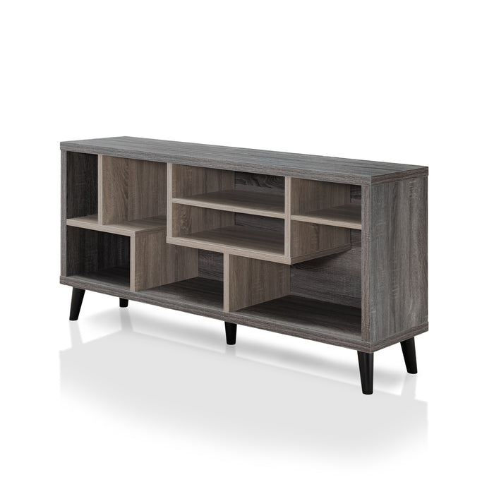 Marcusson Distressed Grey Open Shelf 6-inch TV Console