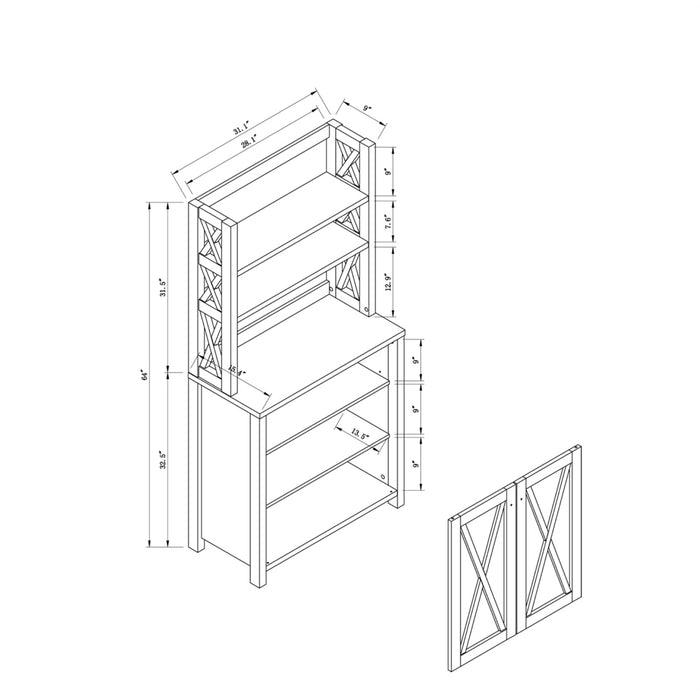 Dimensions for a bakers rack.