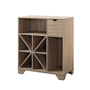 Alexandra Modern Dark Taupe Wine Cabinet