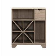 Alexandra Modern Dark Taupe Wine Cabinet