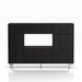 Carrera Black Finished Knobless Multi-Functional Buffet Dining Cabinet