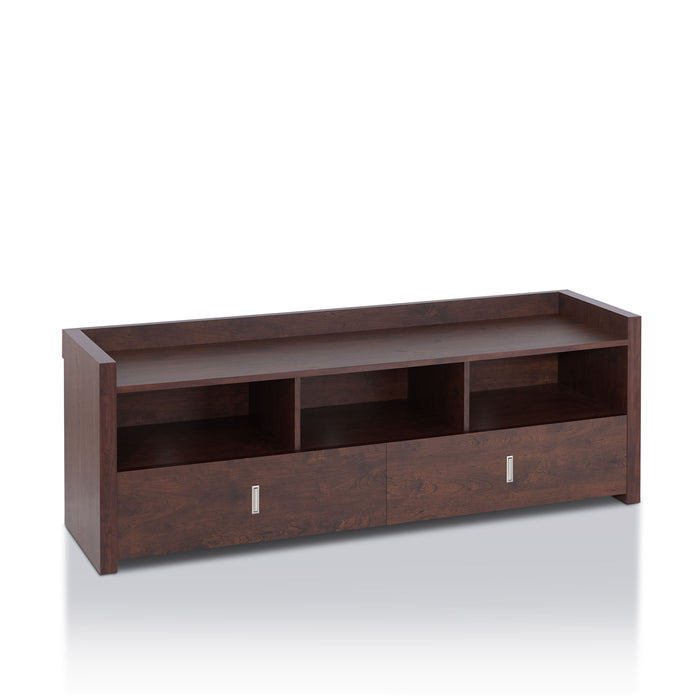 Logan Contemporary 2-Drawer Vintage Walnut 60-inch TV Stand