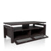 Castro Espresso and Frosted Pull-Down 2-Cabinet Storage Coffee Table