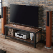 Cantoner Urban Reclaimed Oak & Metal Mesh Shoe Bench with Lower Shelf