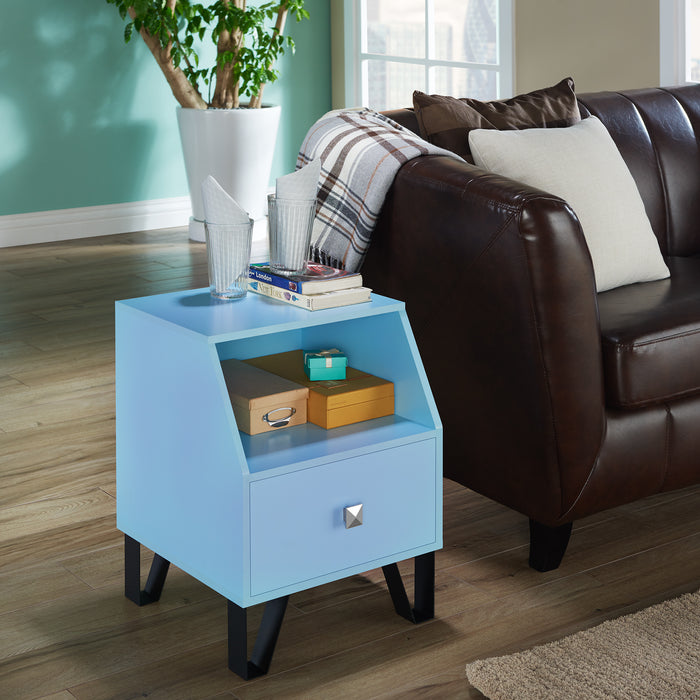 Wofford Contemporary Single-Drawer Side Table