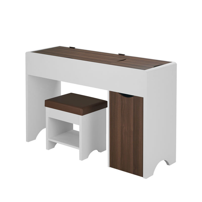 Market Contemporary White Vanity Table