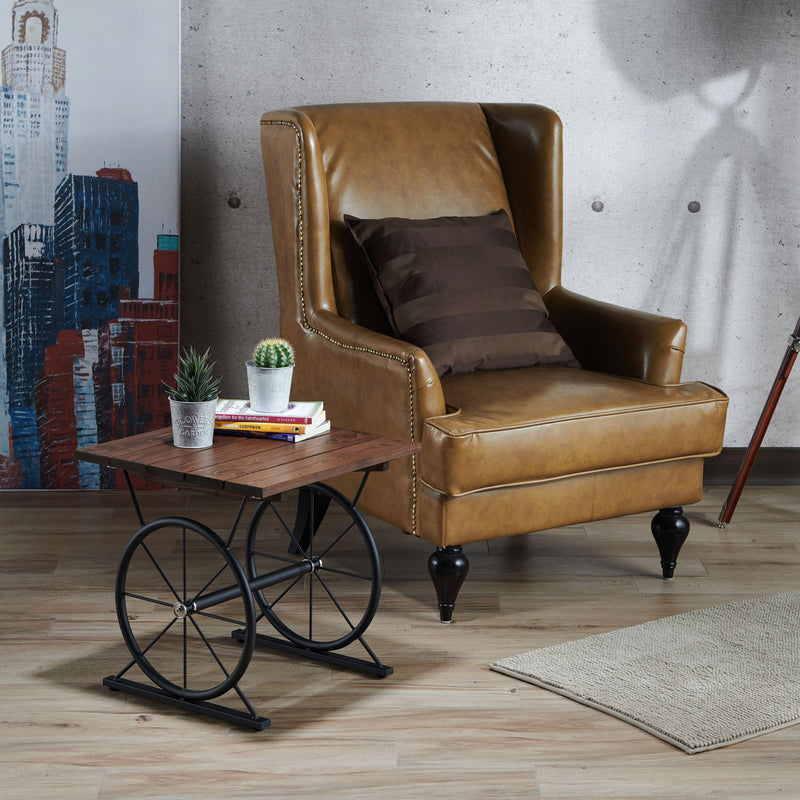 Robertston Industrial End Table