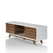 Venable Mid-Century Modern White 62-inch TV Stand