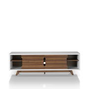 Venable Mid-Century Modern White 62-inch TV Stand