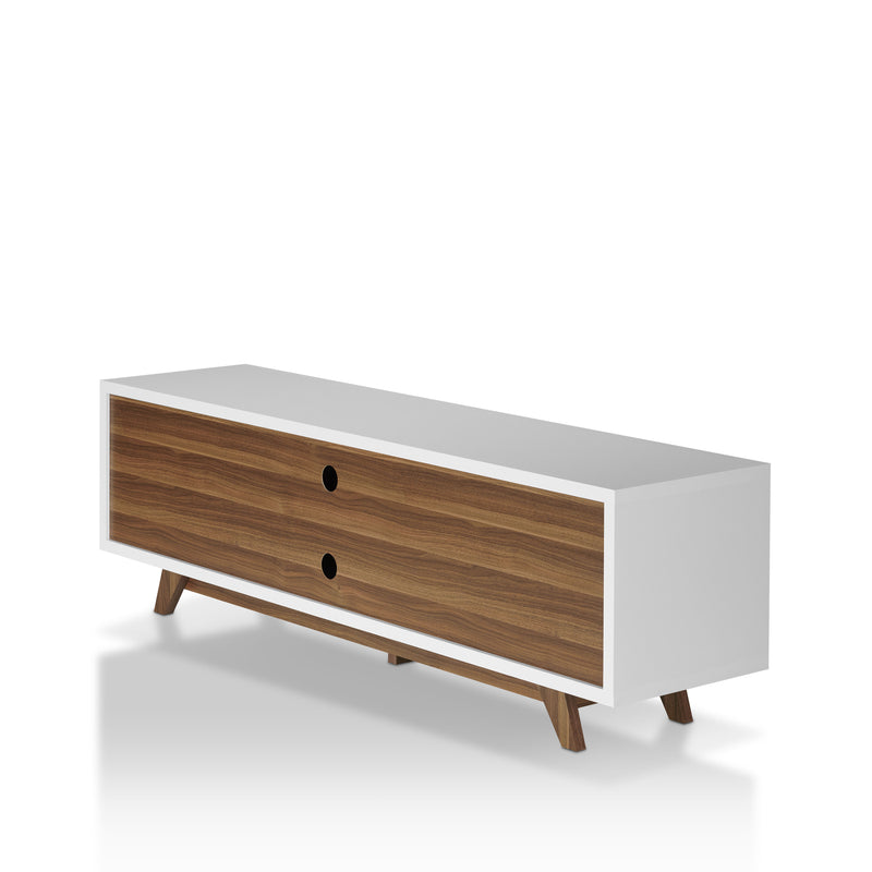 Venable Mid-Century Modern White 62-inch TV Stand